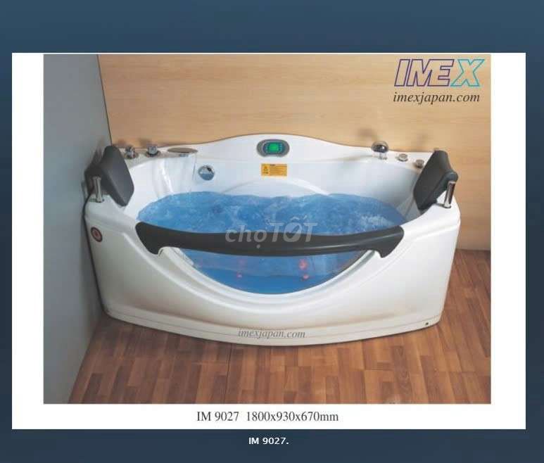 Bồn tắm massage IMEX Việt Nhật IM 9027 Trắng. Mua bán Thiết bị vệ sinh, nhà tắm tại Huyện Nhà Bè Tp Hồ Chí Minh được đăng bởi Imex việt Nhật  hình 1