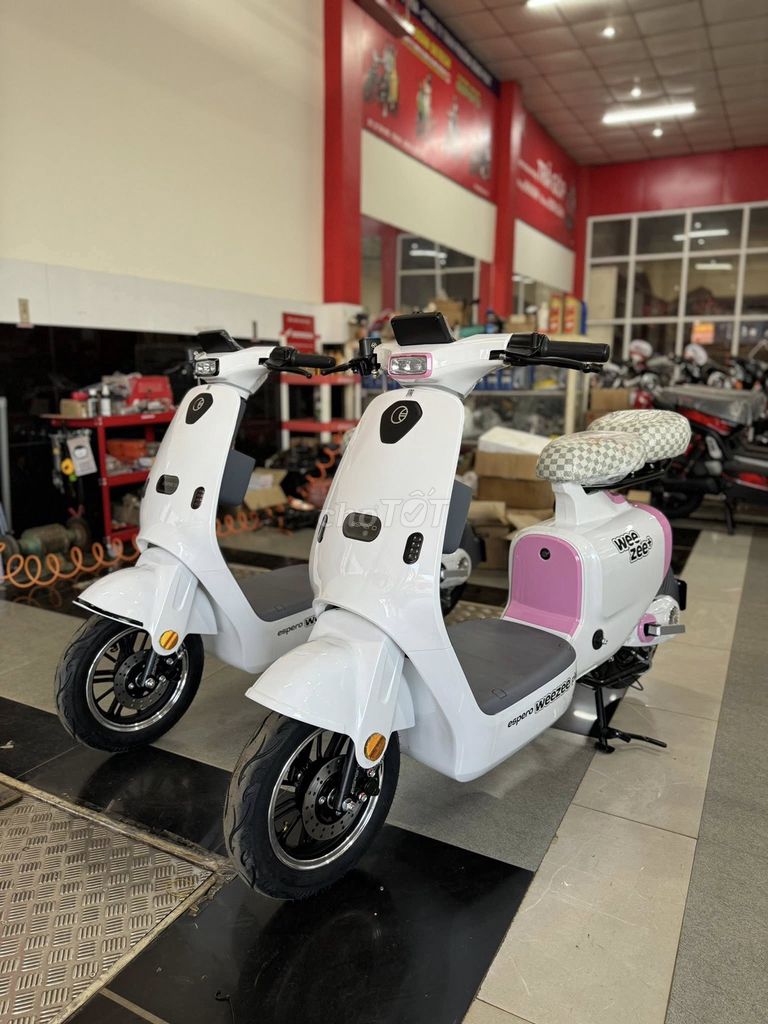 Xe máy điện Espero WeeZee+ Trắng hồng. Mua bán Xe điện tại Thành phố Thuận An Bình Dương được đăng bởi Đồng Đức hình 3