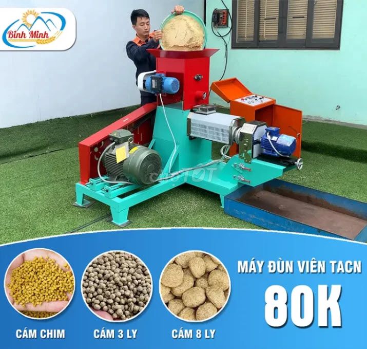 Máy đùn viên thức ăn cho thủy sản 80k