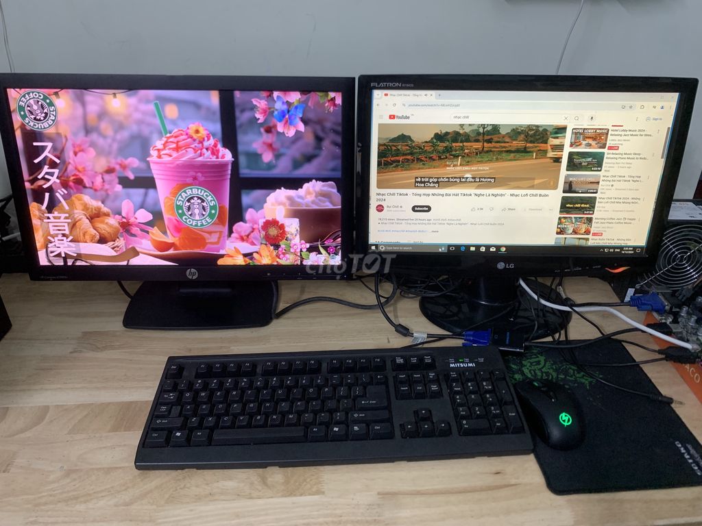 Thanh lý cặp màn HP 20inch và LG 19inch này.