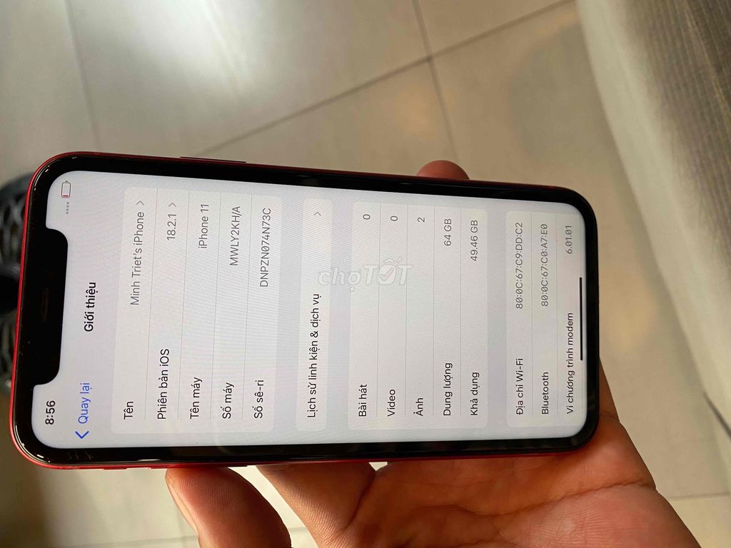 iphone 11 64g quốc tế full chức năng, màn thay