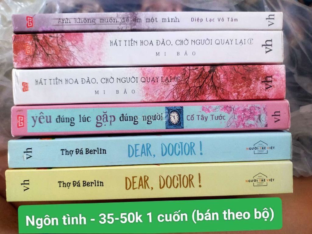 Pass truyện ngôn tình theo bộ 35-50k 1c