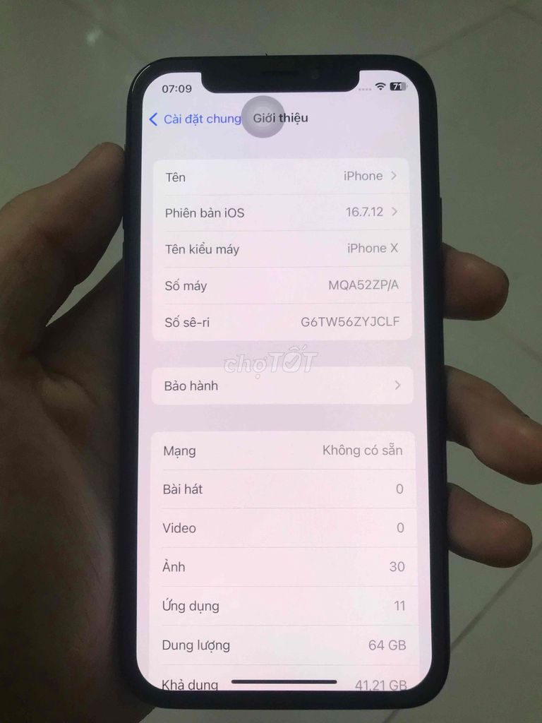Apple iPhone X 64GB Đen. Mua bán Điện thoại tại Huyện Mê Linh Hà Nội được đăng bởi Nguyen anh  hình 1