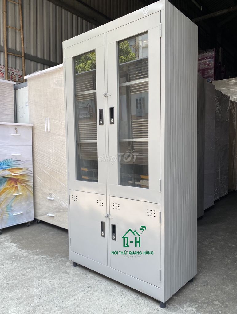 TỦ HỒ SƠ KÍNH TĨNH ĐIỆN - TỦ LOCKER 4 CỬA - TỦ TL