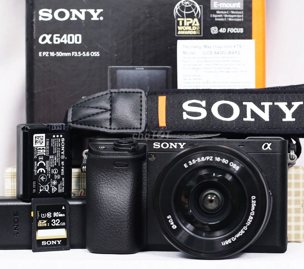 Sony A6400 & 16-50 bảo hành 5/2026 FULBOX, NHƯ MỚI