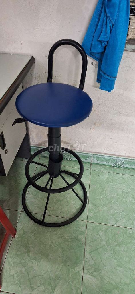 Ghế xoay Kim loại Da Xanh Đen. Mua bán Bàn ghế tại Quận Lê Chân Hải Phòng được đăng bởi Vinh hình 1