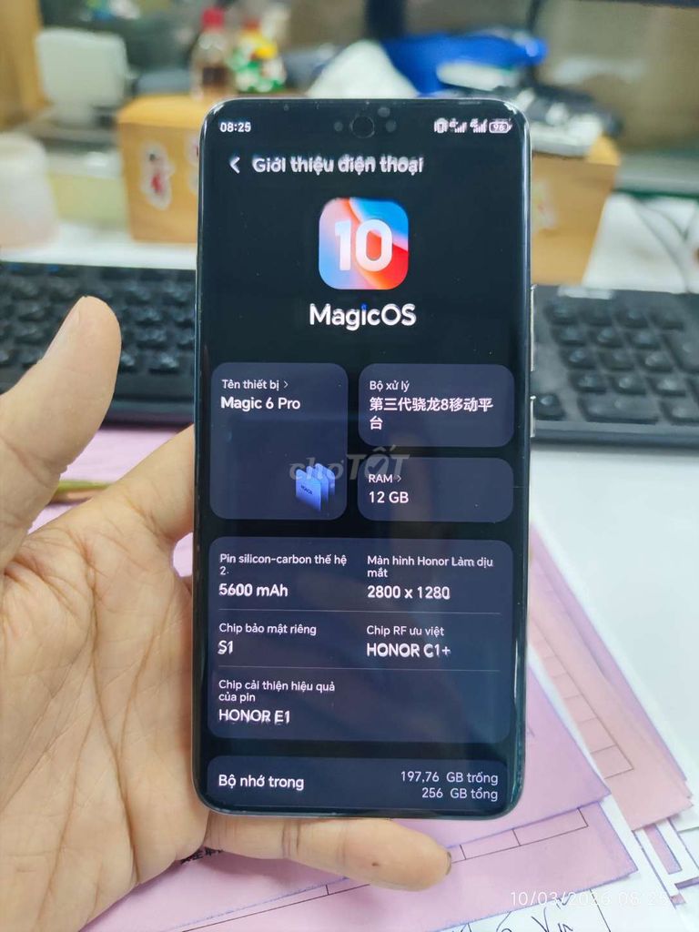 Honor Magic 6 Pro 256GB Trắng. Mua bán Điện thoại tại Huyện Trảng Bom Đồng Nai được đăng bởi XoX hình 1