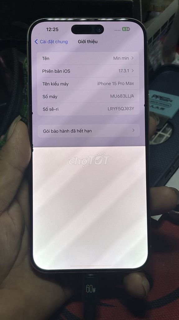 Apple iPhone 15 Pro Max 256GB Xám. Mua bán Điện thoại tại Thành phố Thuận An Bình Dương được đăng bởi Không ship cod hình 1