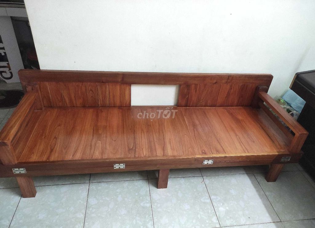 Giường gấp thành ghế, gỗ thịt nặng 1.2m x 1.9m. Mua bán Giường, chăn ga gối nệm tại Quận Hoàng Mai Hà Nội được đăng bởi Đăng Nghi hình 1