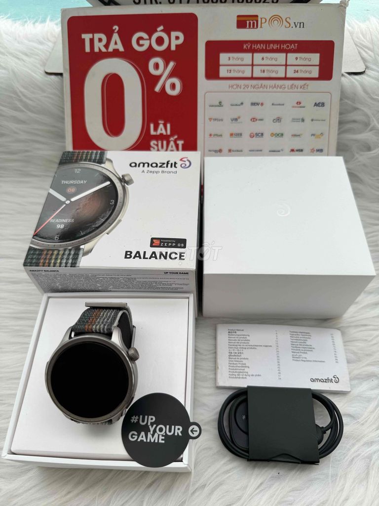 Amazfit Balance bản dây Nylon 99%bảo hành 3/5/2025