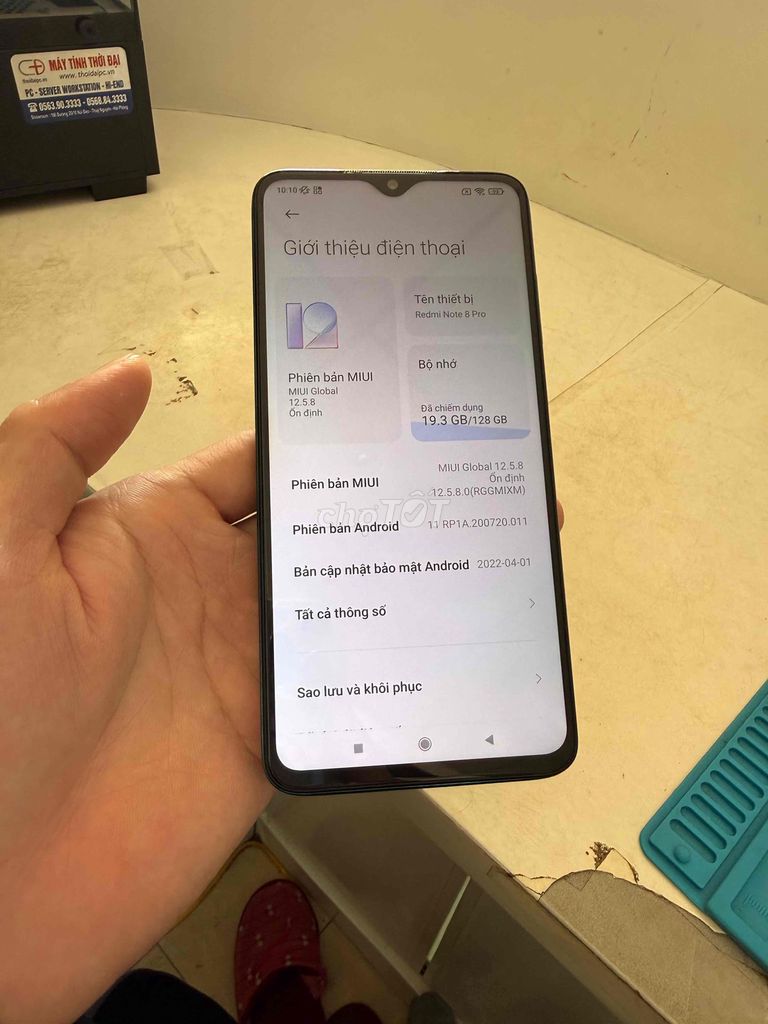 Xiaomi Redmi Note 8 Pro 128GB Xanh. Mua bán Điện thoại tại Huyện Thuỷ Nguyên Hải Phòng được đăng bởi Hùng Nguyễn THP store hình 1