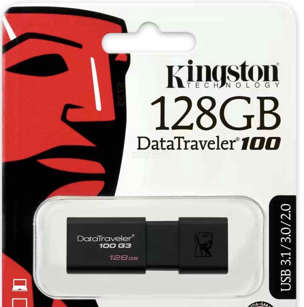 USB Flash Drive Kingston DataTraveler 128GB NEW. Mua bán Phụ kiện (Màn hình, Chuột...) tại Thị xã Từ Sơn Bắc Ninh được đăng bởi ĐỖ VIỆT LONG hình 1