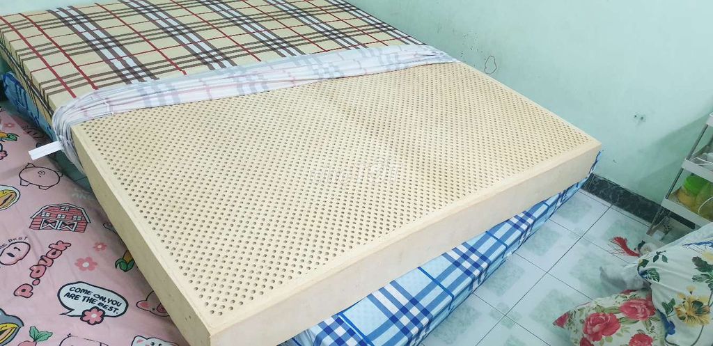 Nệm Kymdan Cao su Vàng kem 1m6x2m. Mua bán Giường, chăn ga gối nệm tại Quận 12 Tp Hồ Chí Minh được đăng bởi khaly hình 1