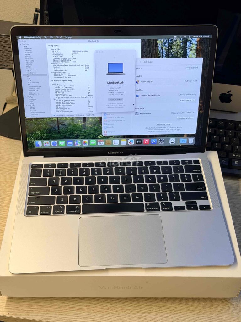Apple Macbook Air M1 13 inch 8GB/256GB Mỹ 99%. Mua bán Laptop tại Quận Ba Đình Hà Nội được đăng bởi Nguyen  hình 1