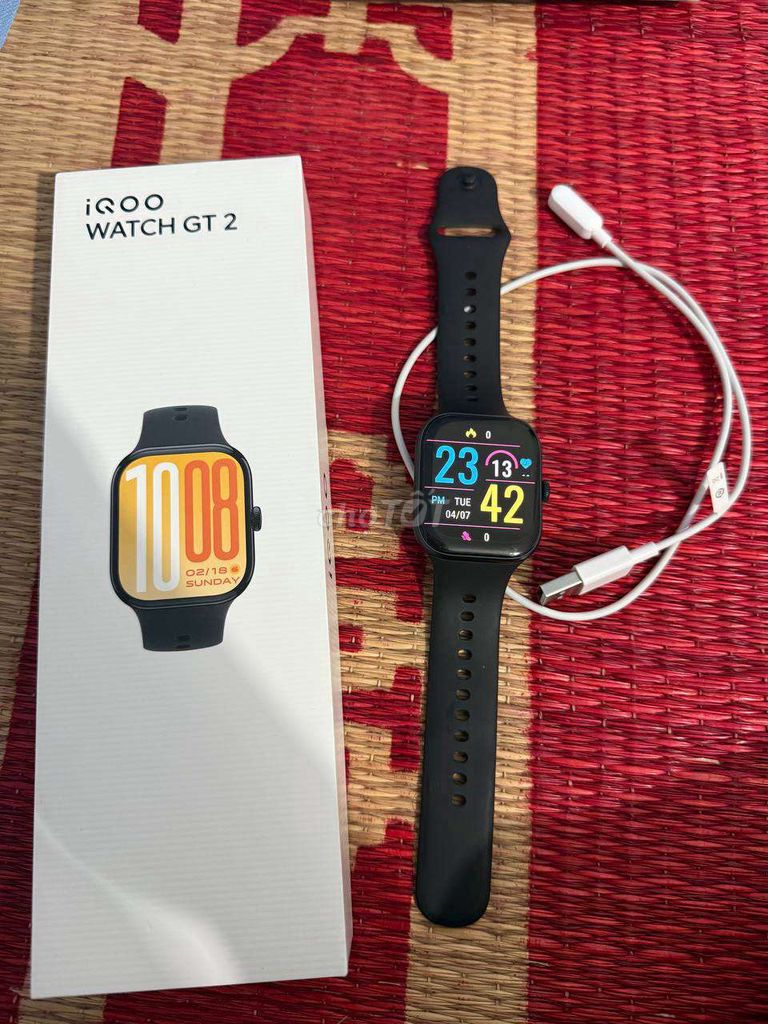 iQOO Watch GT 2 Đen Like new. Mua bán Thiết bị đeo thông minh tại Huyện Hoài Đức Hà Nội được đăng bởi Thanh hình 1