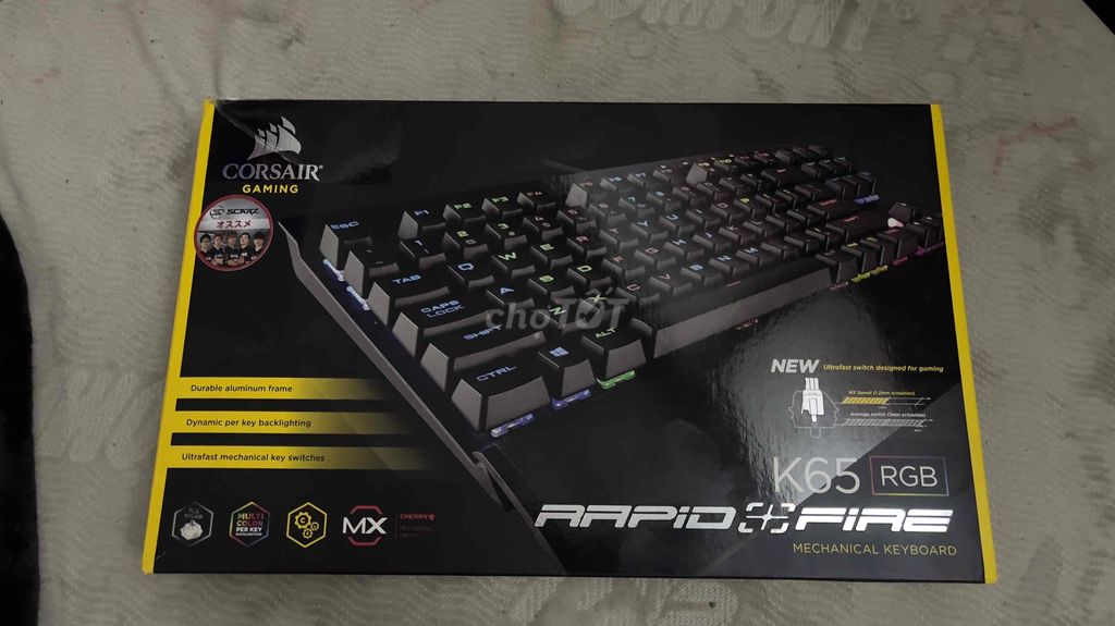 Bàn phím cơ Corsair K65 RGB Rapidfire. Mua bán Phụ kiện (Màn hình, Chuột...) tại Quận 8 Tp Hồ Chí Minh được đăng bởi Mamabusa hình 1