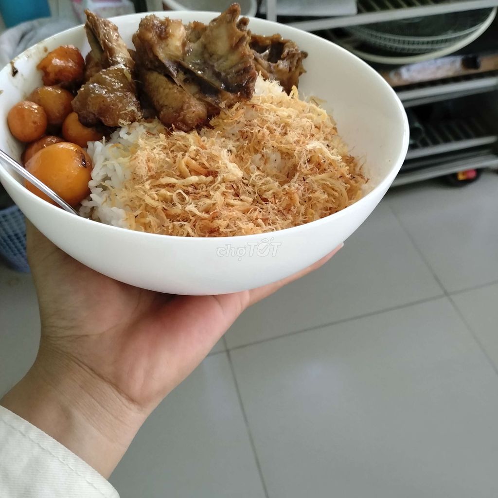 Cơm sườn trứng cút ruốc. Mua bán Đồ ăn, thực phẩm và các loại khác tại Quận Bình Tân Tp Hồ Chí Minh được đăng bởi May hình 1