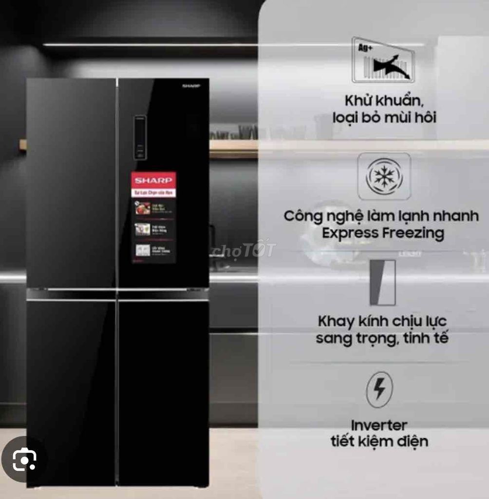 Tủ lạnh Sharp SJ-FX420VG-BK Đen Mới 100%. Mua bán Tủ lạnh tại Quận Hoàng Mai Hà Nội được đăng bởi Bách hình 1