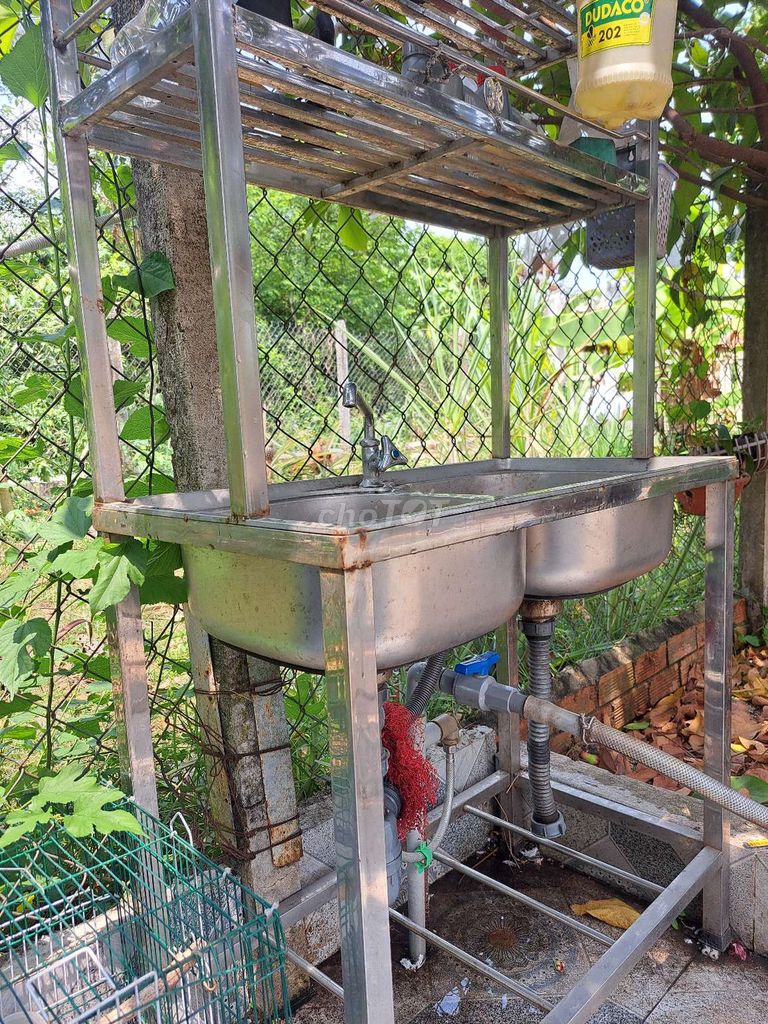 Bồn rửa chén Inox 2 ngăn. Mua bán Thiết bị vệ sinh, nhà tắm tại Thị xã Bến Cát Bình Dương được đăng bởi Huu Dang Duy hình 1