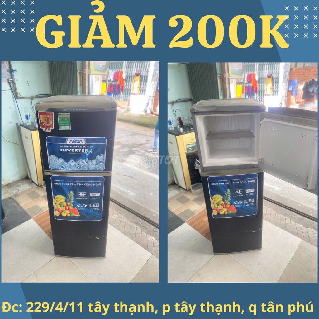 GIẢM NGAY 200K = AQUA 150L, BẢO HÀNH 3 THÁNG, ZIN