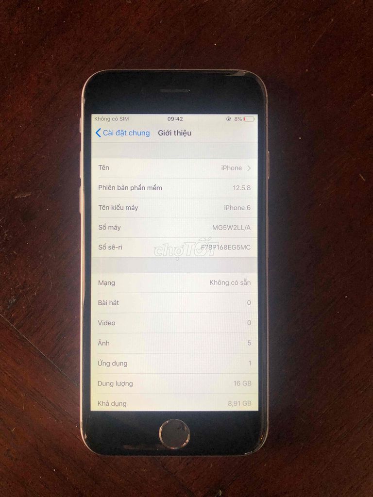 iPhone 6 16GB  xám zalo: ***. Mua bán Điện thoại tại Quận Cẩm Lệ Đà Nẵng được đăng bởi HÃNG NGUYỄN hình 1