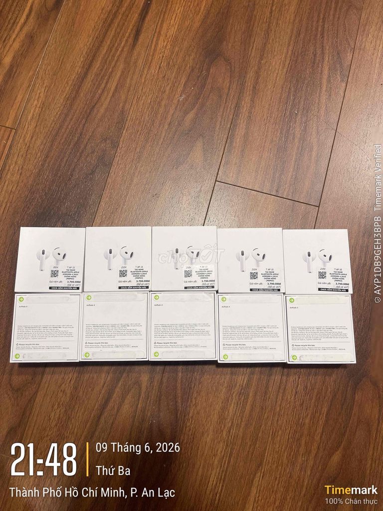 Tai nghe Bluetooth Apple AirPods 4 Trắng. Mua bán Tivi, Âm thanh tại Quận Bình Tân Tp Hồ Chí Minh được đăng bởi Battery Neo hình 1