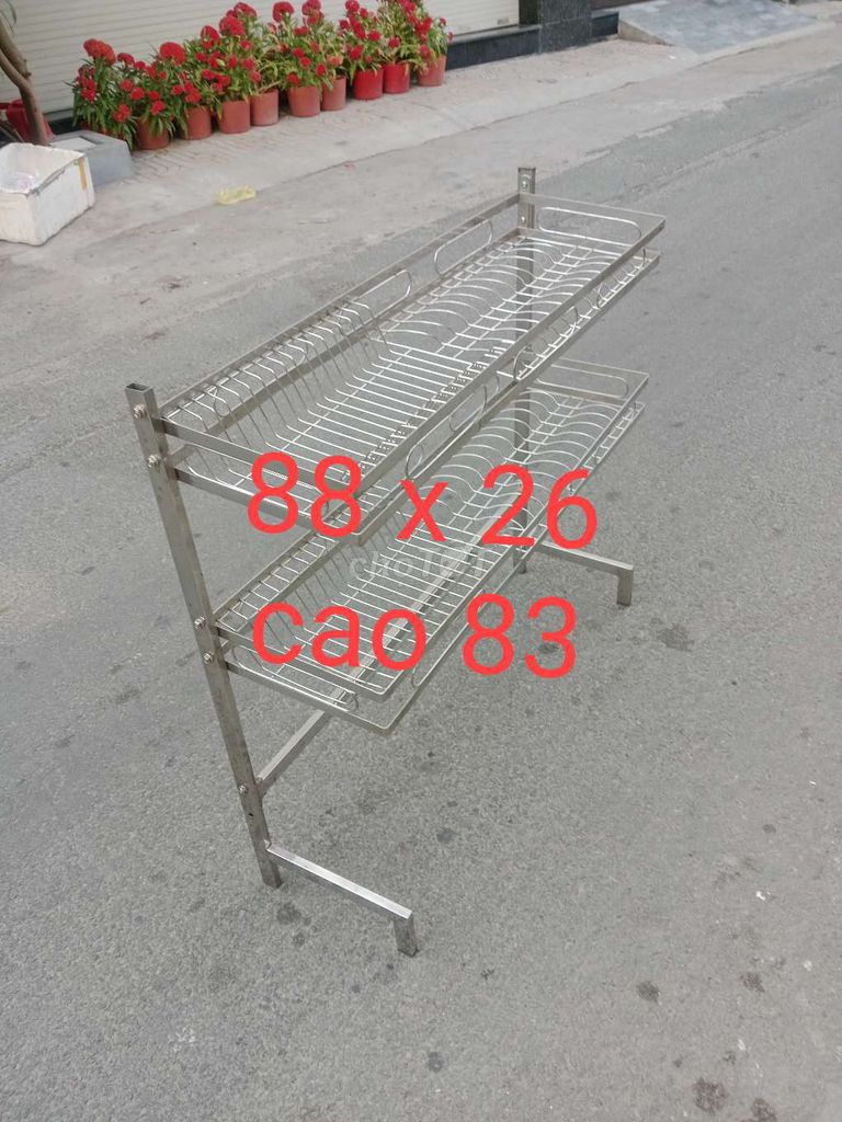Kệ chén Inox 2 tầng. Mua bán Tủ, kệ gia đình tại Quận Tân Phú Tp Hồ Chí Minh được đăng bởi Ngân Nguyên hình 1