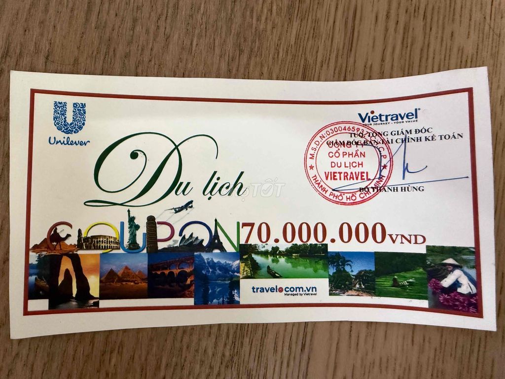 Voucher du lịch Vietravel 1 năm. Du lịch tại Quận Gò Vấp Tp Hồ Chí Minh được đăng bởi Thi hình 1