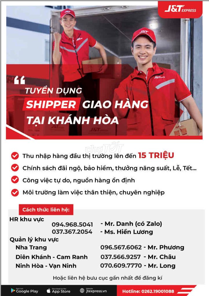 Tuyển Nhân Viên Giao Nhận