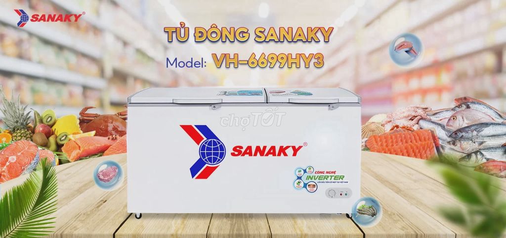 Tủ đông Sanaky VH-6699HY3 530 lít. Mua bán Tủ lạnh tại Quận 7 Tp Hồ Chí Minh được đăng bởi ĐIỆN MÁY SÀI THÀNH hình 1