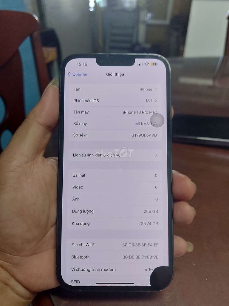 Iphone 13 prm 256 chữa cháy có đổi