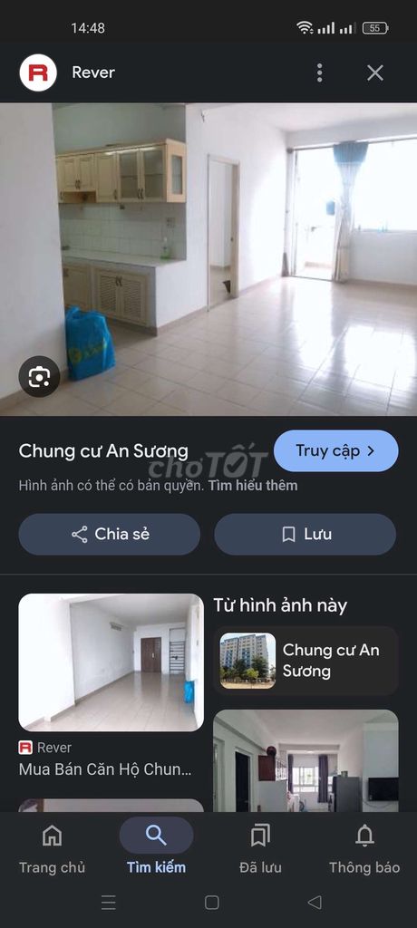 Chung cư 49m2, giá rẻ,KDC An Sương,760tr, lầu 1