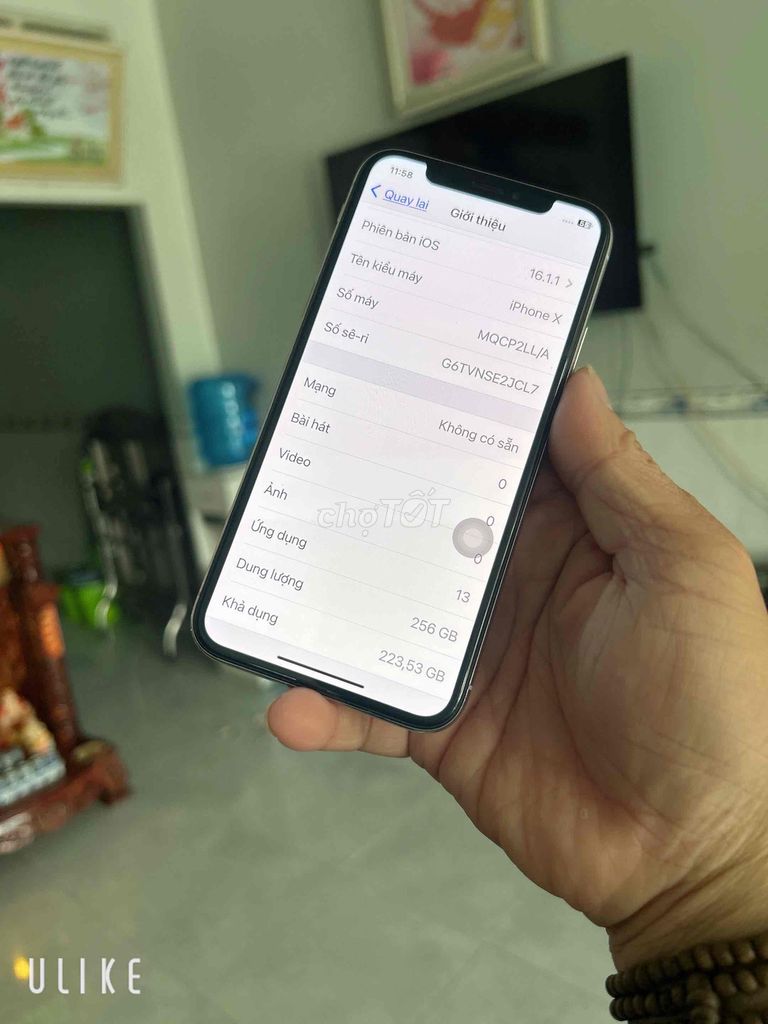 Apple iPhone X 256GB Bạc. Mua bán Điện thoại tại Quận Ô Môn Cần Thơ được đăng bởi Cửa Hàng đtdđ Bảo Ngọc hình 1