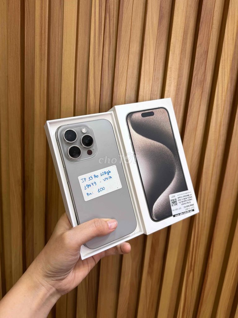 Apple iPhone 15 Pro 128GB Xám 99%. Mua bán Điện thoại tại Quận 10 Tp Hồ Chí Minh được đăng bởi Đăng Sơn Store hình 1