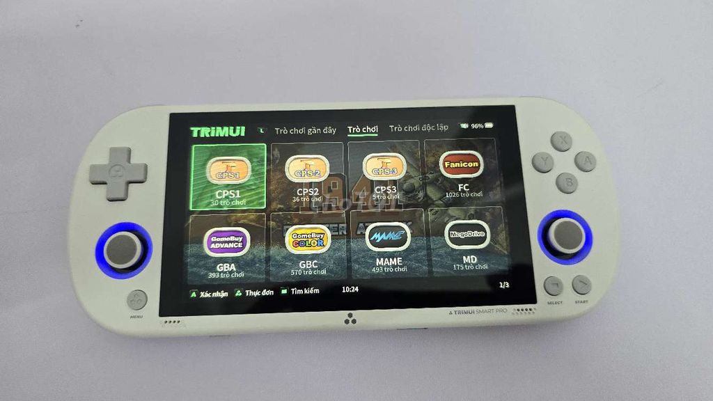 Máy chơi game cầm tay Trimui Smart Pro Trắng 99%. Mua bán Thiết bị chơi game tại Thành phố Biên Hòa Đồng Nai được đăng bởi Minh Dũng hình 1