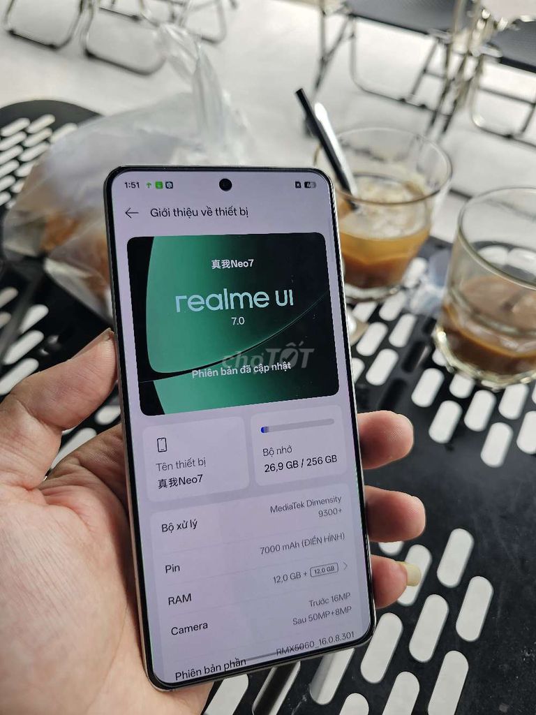 Realme GT Neo 7 12GB 256GB pin 91%. Mua bán Điện thoại tại Quận 5 Tp Hồ Chí Minh được đăng bởi ManhQuynh hình 1