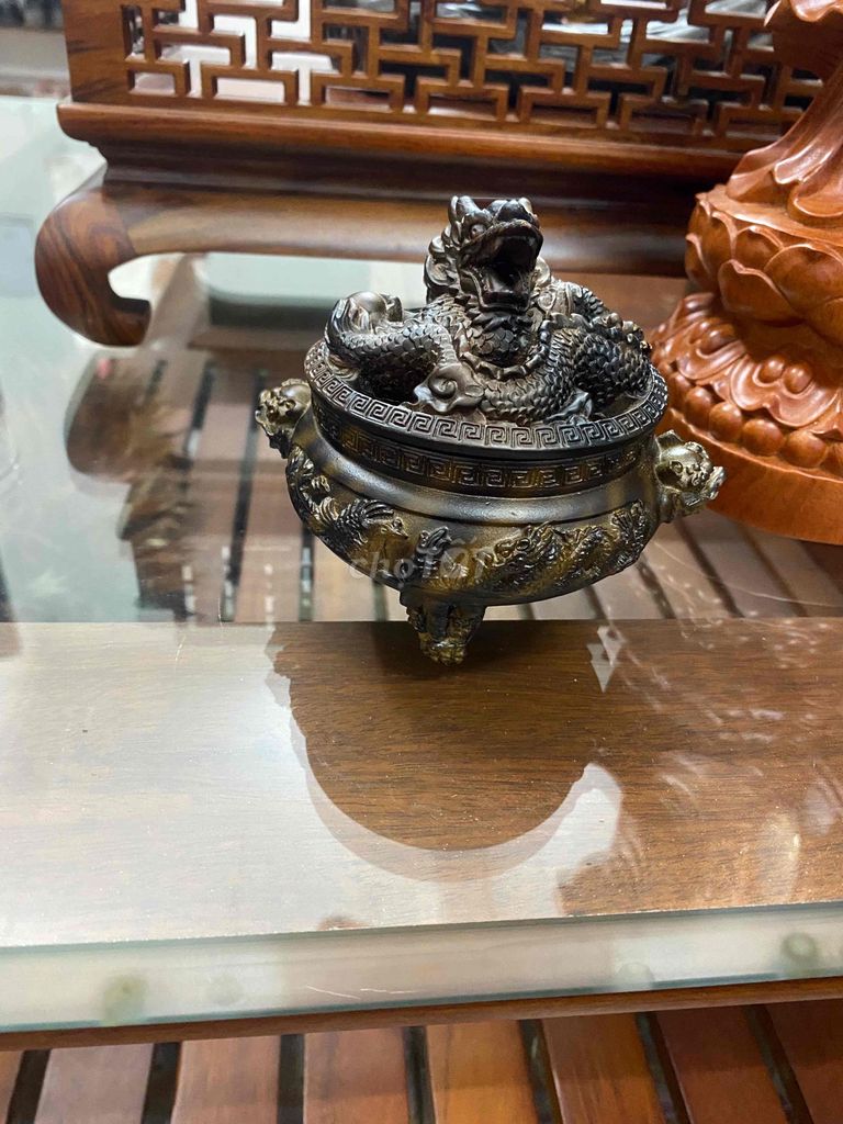 Lư xông trầm Đá màu Đồng. Mua bán Nội thất, đồ gia dụng khác tại Huyện Đông Anh Hà Nội được đăng bởi Đức Hậu hình 1