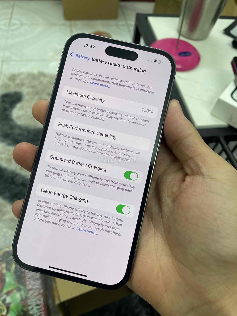 14pro 256 Đã lên Pin new 100 256gb bản KH