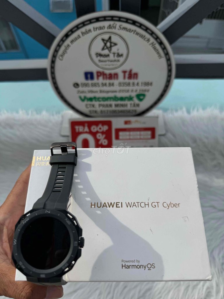 Huawei Gt cyber bản case Nhựa Đen full box còn bh