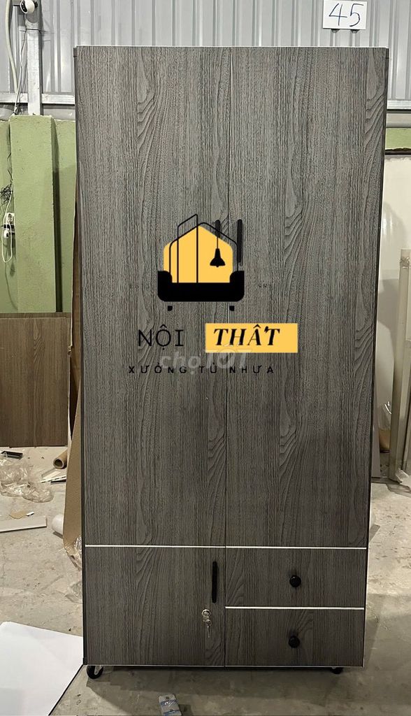 Tủ quần áo Nhựa Đài Loan Xám vân gỗ 1m8. Mua bán Tủ, kệ gia đình tại Huyện Đức Hòa Long An được đăng bởi Cửa Hàng Nội Thất hình 1