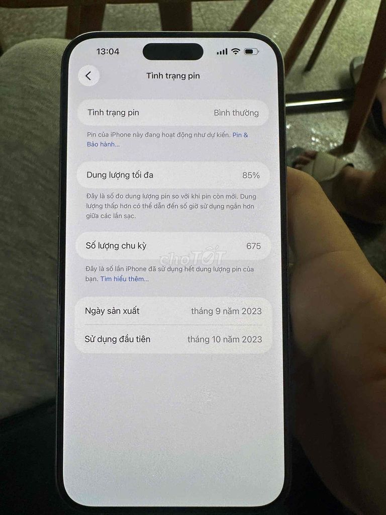 Apple iPhone 15 Pro Max 256GB Xám Mỹ Nguyên zin. Mua bán Điện thoại tại Quận Liên Chiểu Đà Nẵng được đăng bởi bùi như ý hình 1
