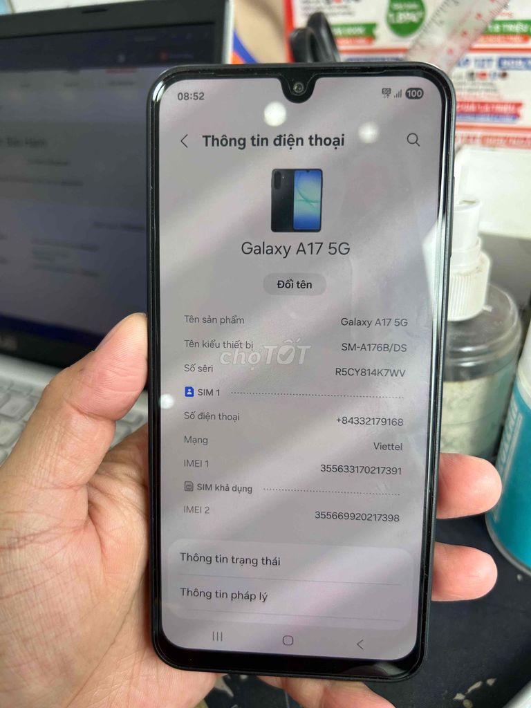 Samsung Galaxy A17 5G 128GB Đen. Mua bán Điện thoại tại Quận Cái Răng Cần Thơ được đăng bởi tui là tui hình 1