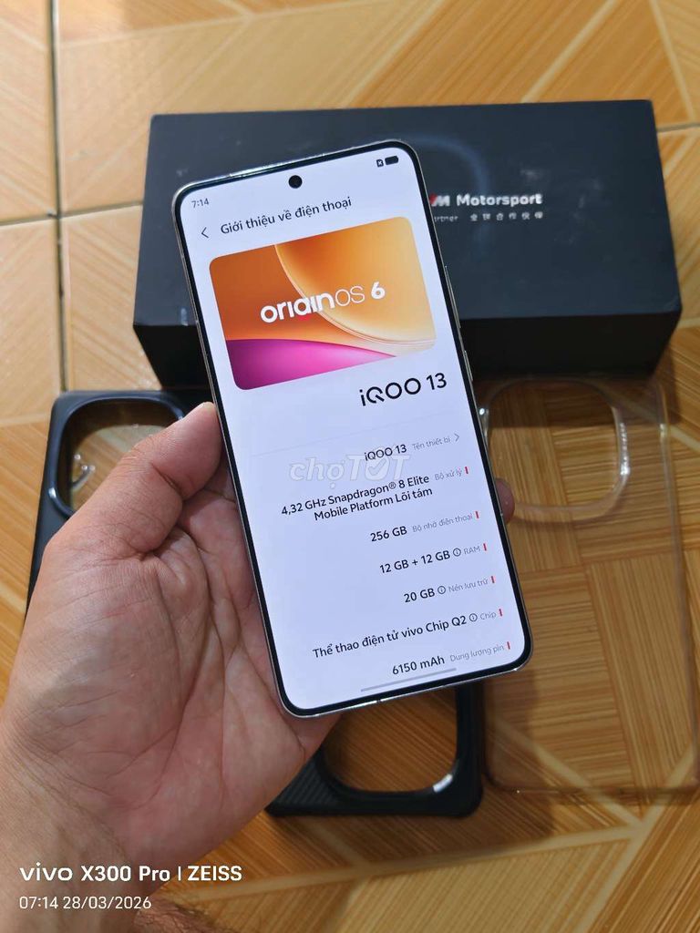 IQOO 13 256GB Trắng. Mua bán Điện thoại tại Thị xã Bến Cát Bình Dương được đăng bởi Trân Trần hình 1