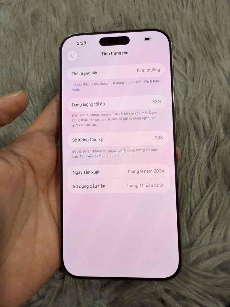 iPhone 16 Pro Max 256GB Sa mạc Mỹ. Mua bán Điện thoại tại Thành phố Thủ Đức Tp Hồ Chí Minh được đăng bởi đỗ huy hình 1