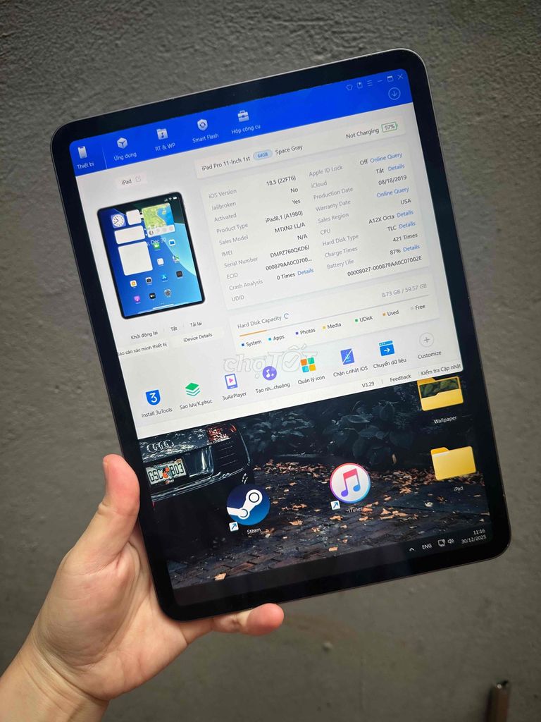 Apple iPad Pro 2018 11 inch WIFI/64GB. Mua bán Máy tính bảng tại Quận Cầu Giấy Hà Nội được đăng bởi CACA IPAD STORE hình 1