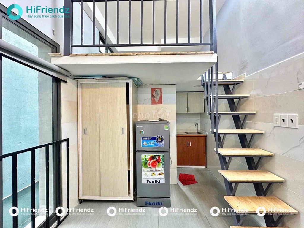 CHO THUÊ PHÒNG TRỌ GÁC STUDIO CỬA SỔ FULL NỘI THẤT GIÁP QUẬN 10 GIÁ RẺ