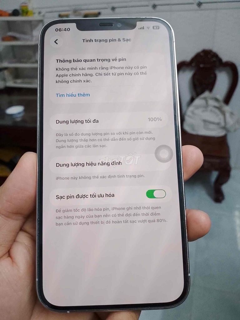 iPhone 12 Pro Max 128GB Màn Cam Thay Bóc Máy. Mua bán Điện thoại tại Thành phố Mỹ Tho Tiền Giang được đăng bởi PhamVanQuynh hình 1