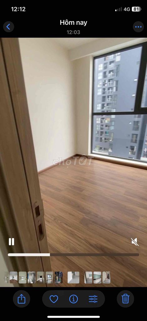Siêu hiếm! Cho thuê căn DAqua 2PN 2WC 71m2 nhà trống. Giá 11tr/tháng