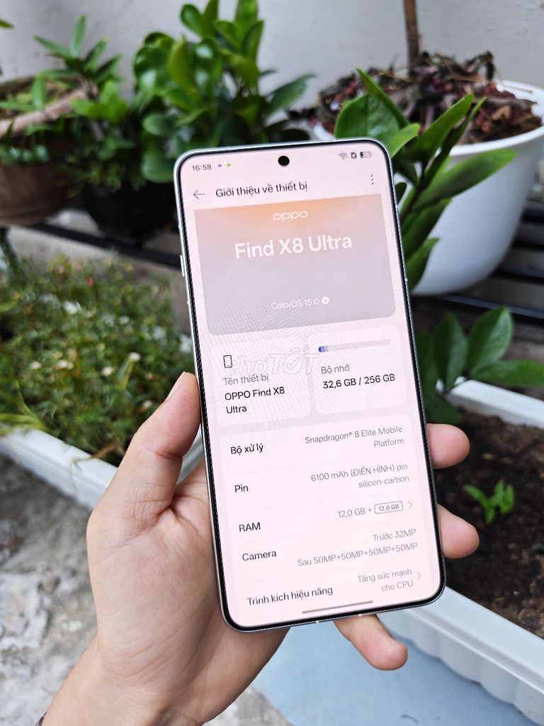 Oppo Find X8 Ultra 256GB Pin 100 Sạc 2L. Mua bán Điện thoại tại Quận Gò Vấp Tp Hồ Chí Minh được đăng bởi Nhi hình 1