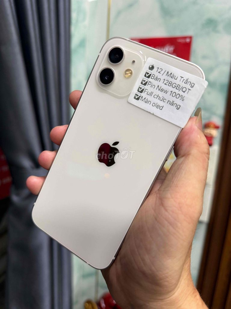 Apple iPhone 12 128GB Trắng 100%. Mua bán Điện thoại tại Thành phố Huế Thừa Thiên Huế được đăng bởi Hoàng Lộc Smartphone  hình 1